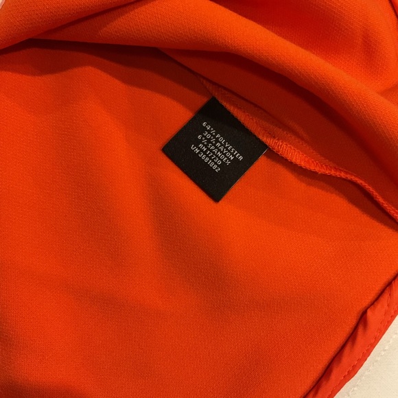 Orange Sleeveless Top with Scallop Trim - Picture 6 of 7